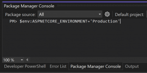 Package manager console command